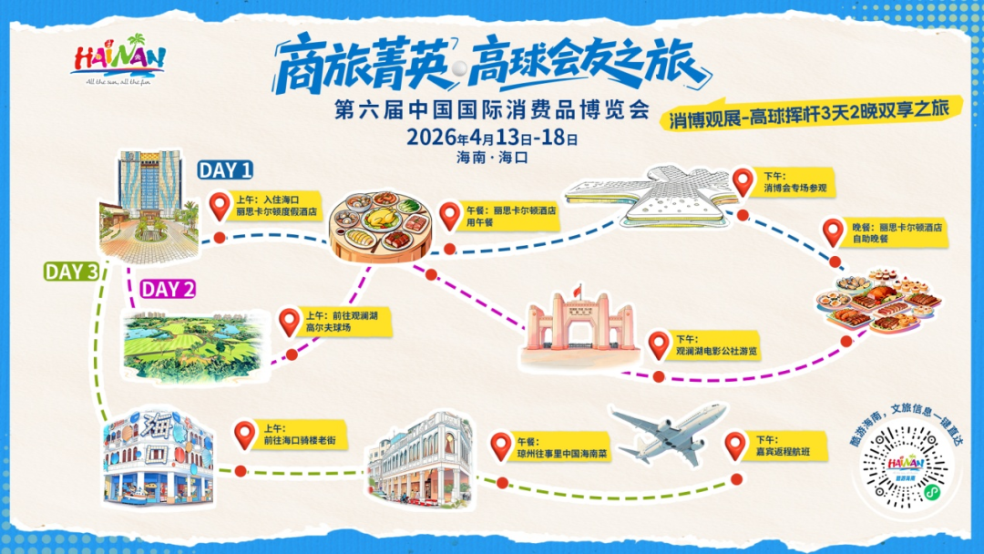 跟着第六届消博会专属线路，一键解锁海南新玩法→