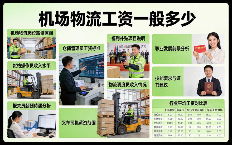 行业揭秘，机场物流工资一般多少及岗位解析
