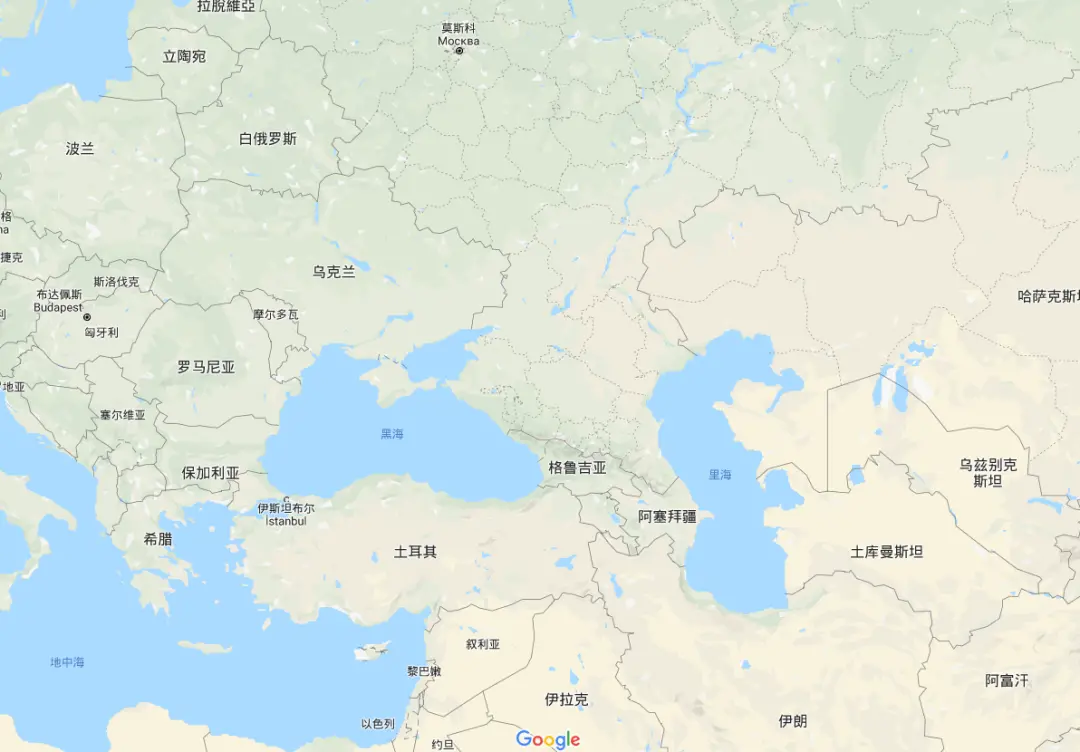 △格鲁吉亚被俄罗斯和土耳其夹在中间。（图/google地图）