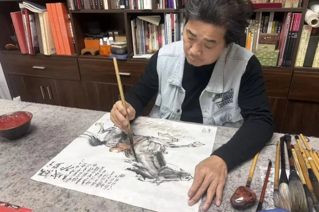 丙午马年 · 石马归魂——岭南周波《昭陵六骏》图赏评