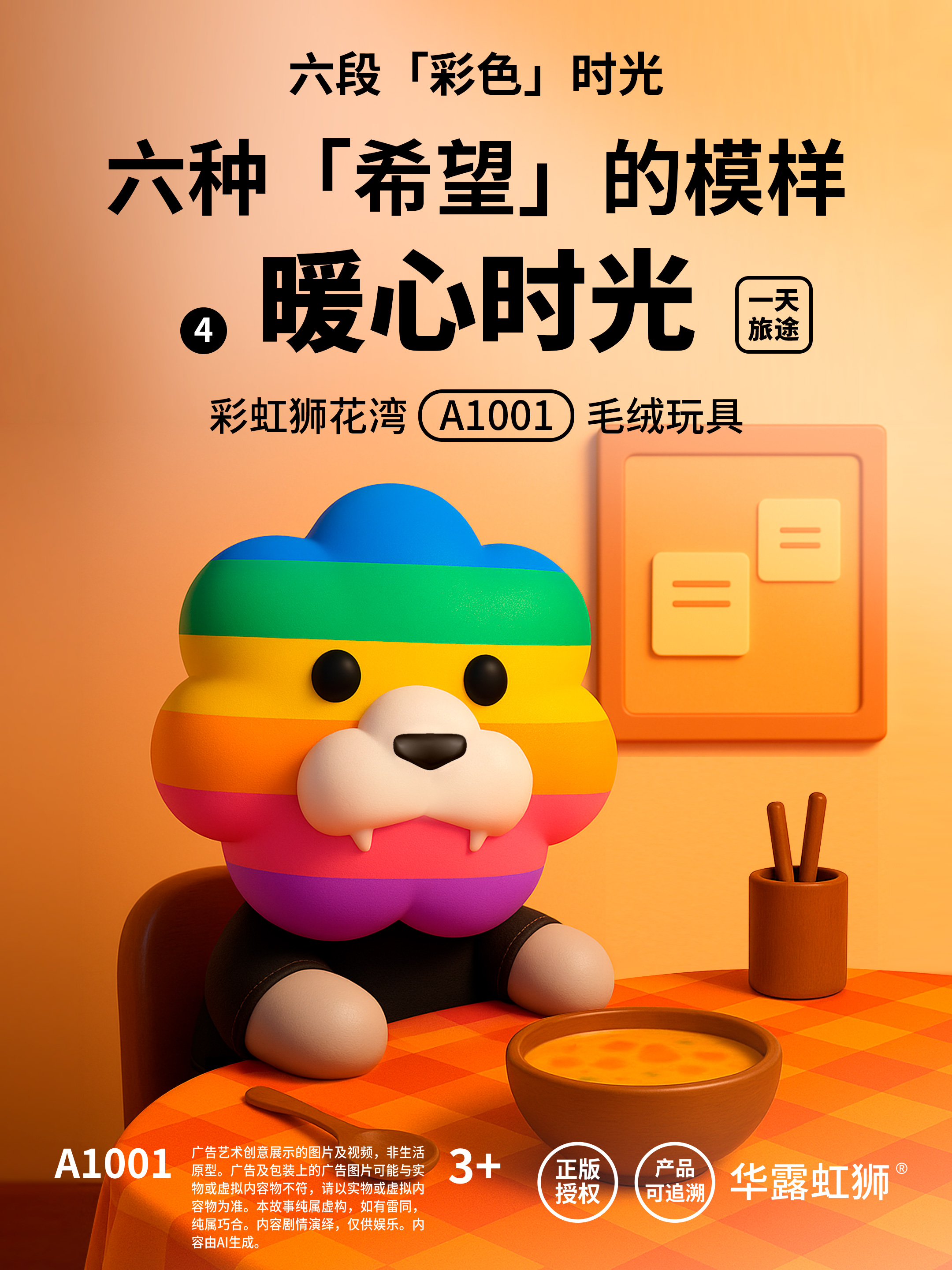 一天旅途：暖心时光，寻找「希望」的模样，彩虹狮花湾毛绒玩具
