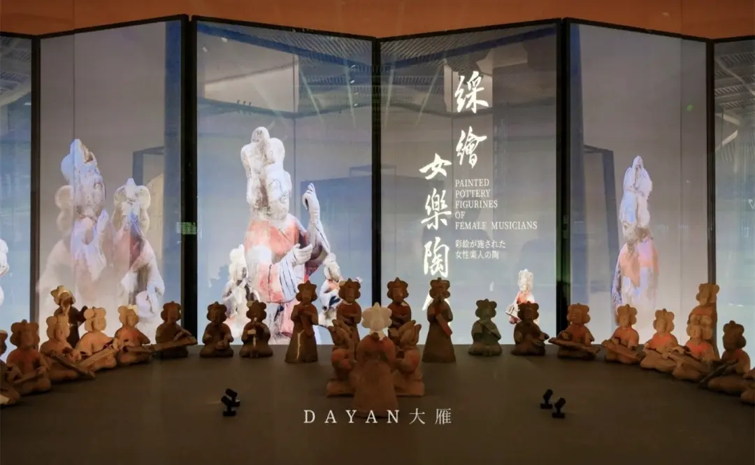 △彩绘陶女乐俑。(摄影/大雁)