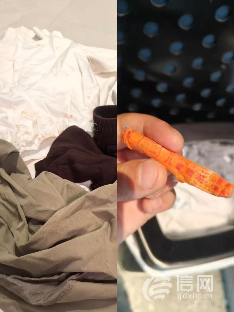 亚朵酒店自助洗衣烘干机藏蜡笔 衣物染坏谁来赔偿？