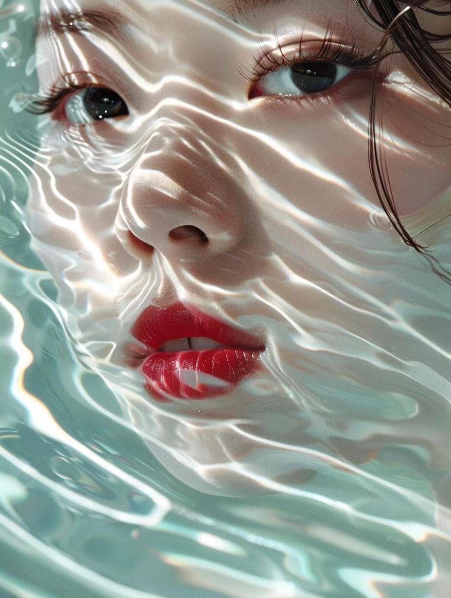 水纹涟漪的小姐姐