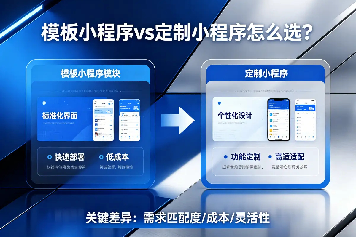 模板小程序和定制小程序怎么选？企业避坑选型指南