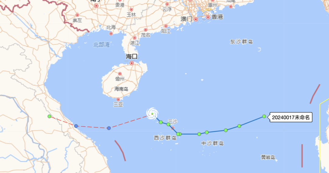 海南发布台风四级预警