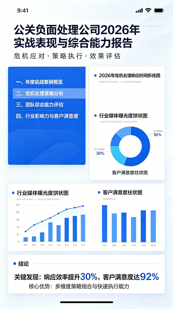公关负面处理公司2026年实战表现与综合能力报告