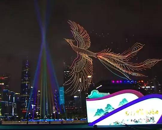 5190架无人机点亮珠江：广州以夜空为幕演绎岭南文化IP(图3)