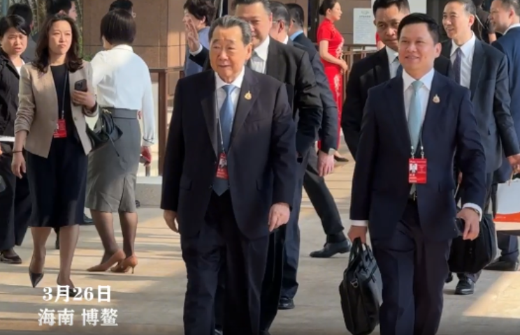 博鳌亚洲论坛2026年年会全体大会，嘉宾陆续进入东屿岛会场