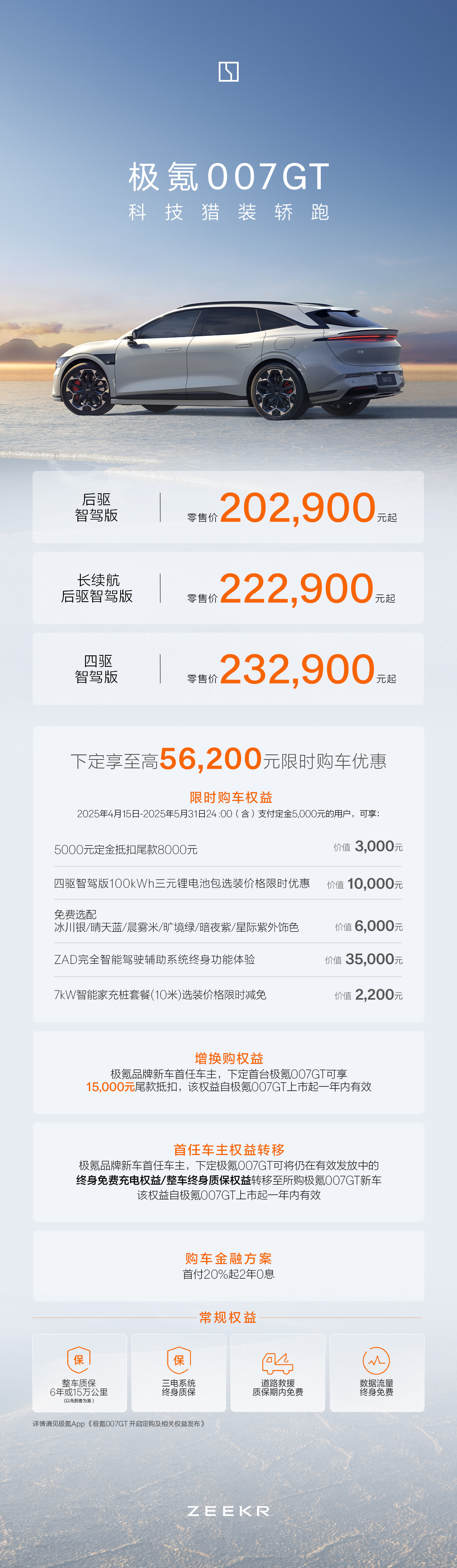 极氪007GT上市20.29万元起 极氪开启“全球豪华科技品牌”2.0时代