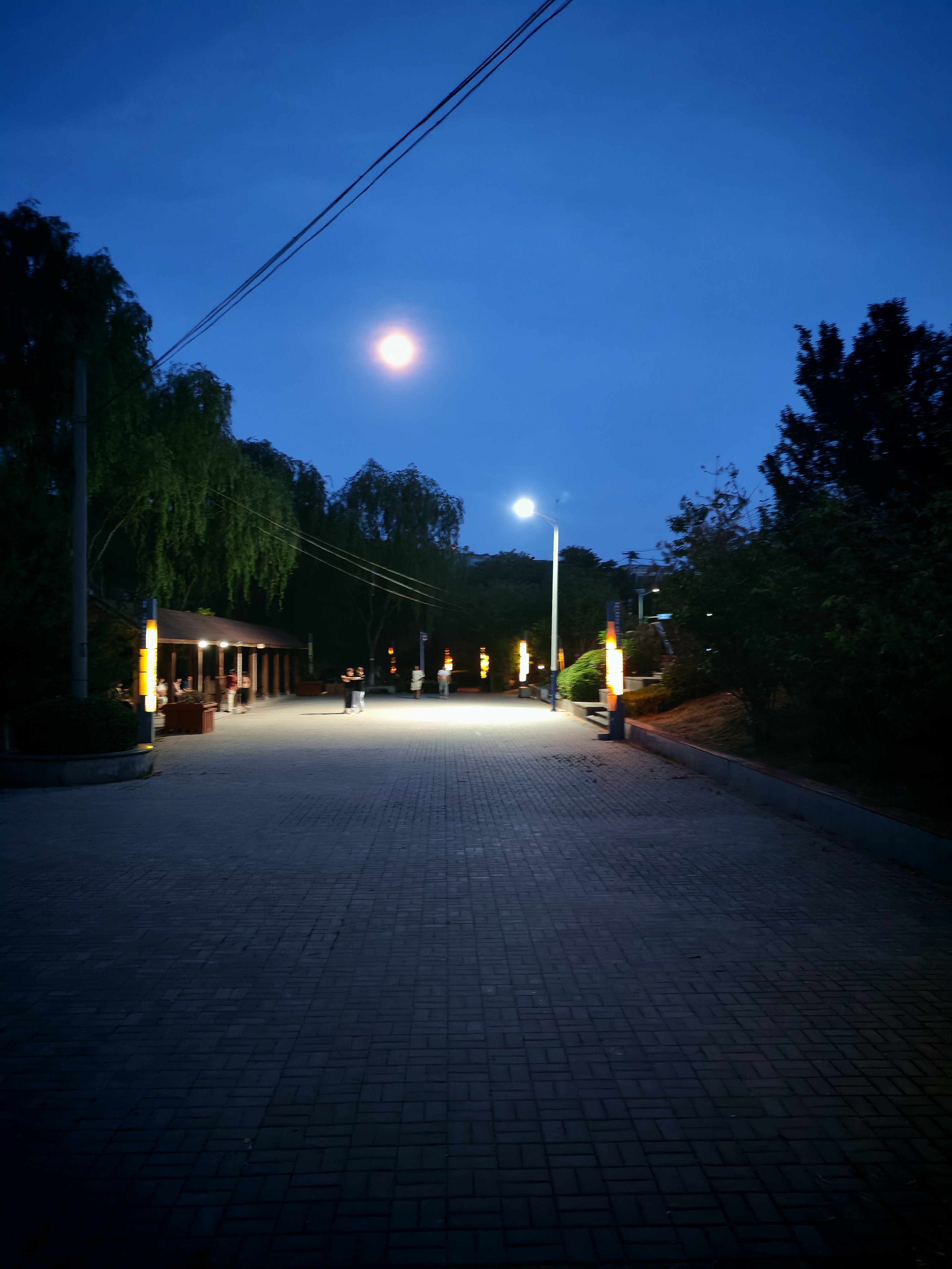夜色中的铜川王家河河滨公园【摄影周春辉】