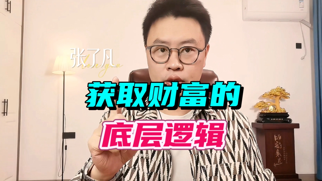 张了凡：获取财富的底层逻辑到底是什么