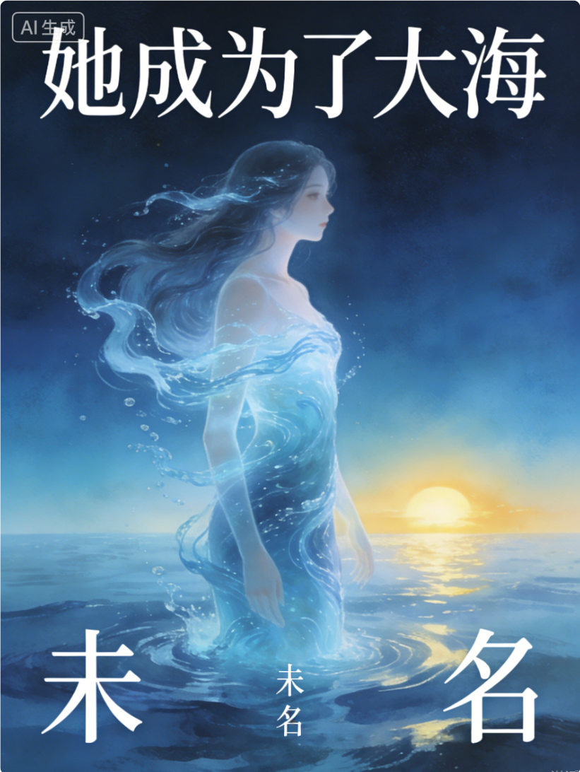 她成为了大海
