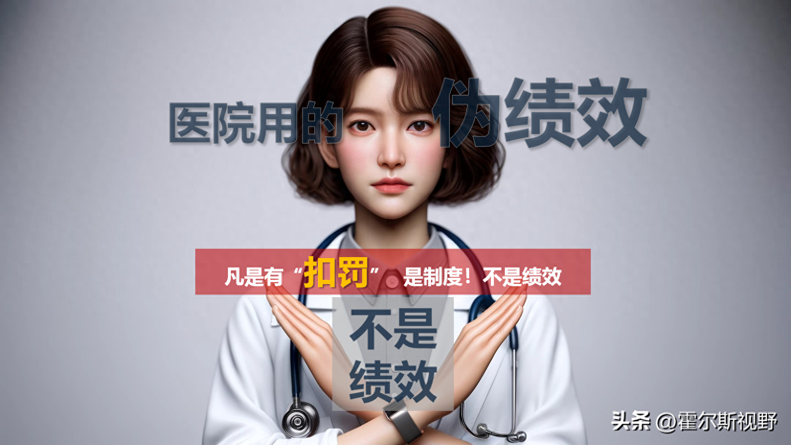 医院绩效应摒弃传统扣罚制度，转而采用绩效为主导现代化管理模式