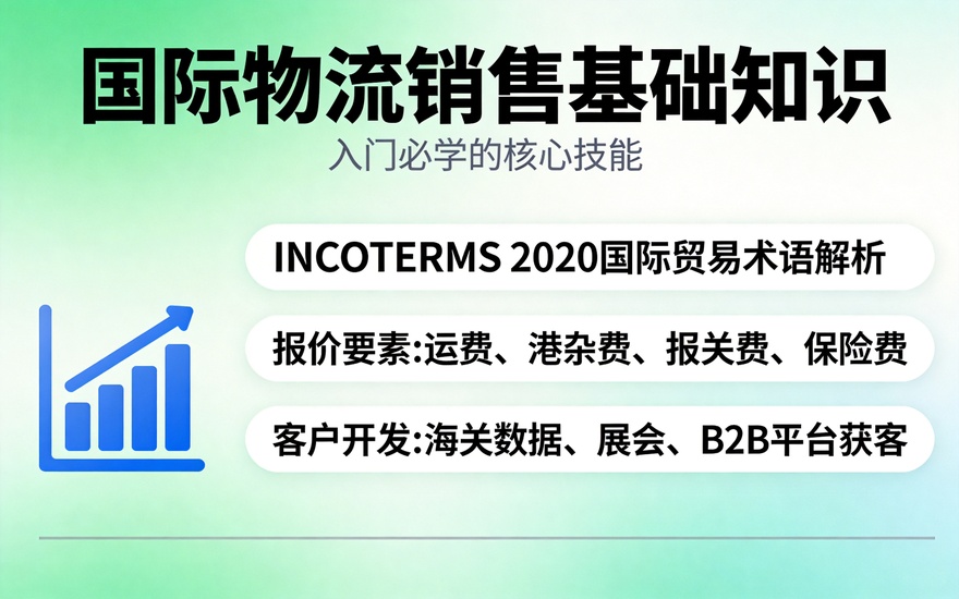 货代销售入门，国际物流销售基础知识必备指南