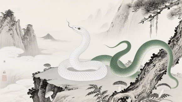 连环画《白蛇传》：白蛇化人恋许仙，法海阻挠水漫金山