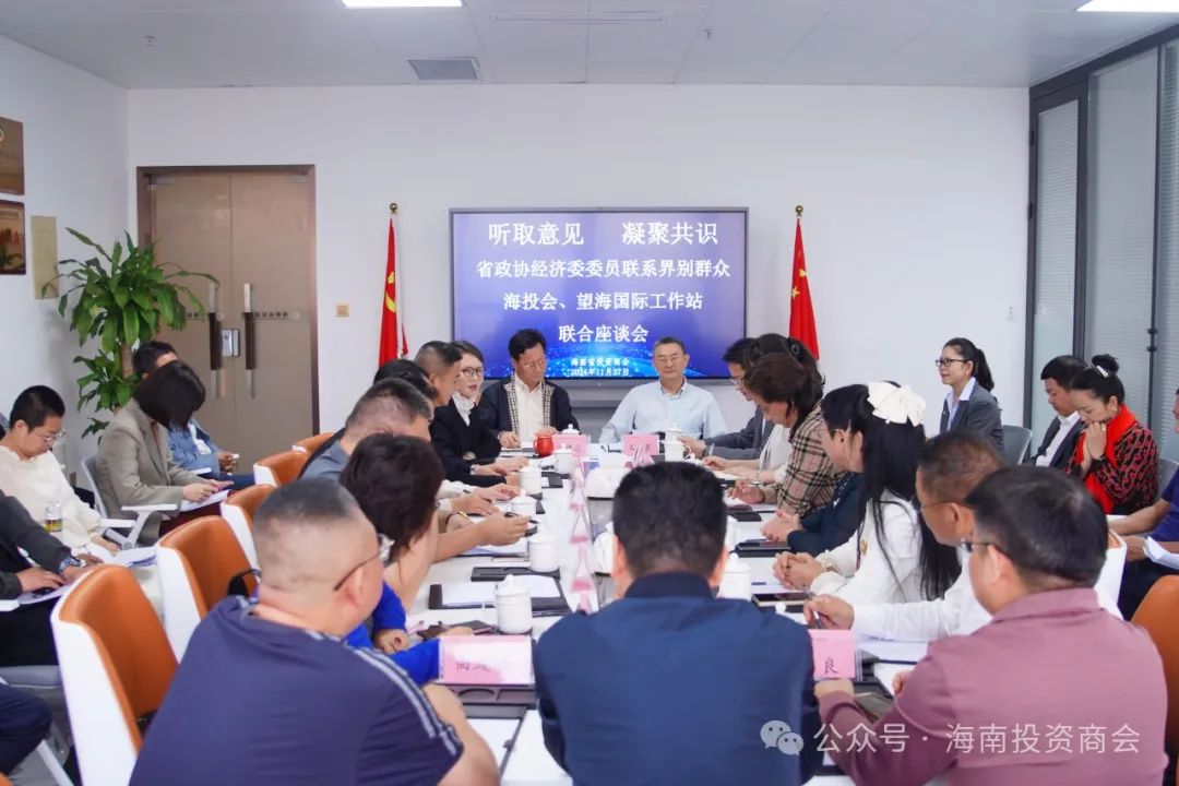 听取意见 凝聚共识——政协委员联系界别海投会与望海国际工作站联合组织座谈交流会